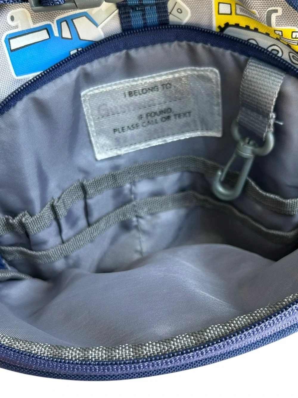 Pottery Barn Kids Construction Backpack - Blue, Yellow, Red Mackenzie Gray